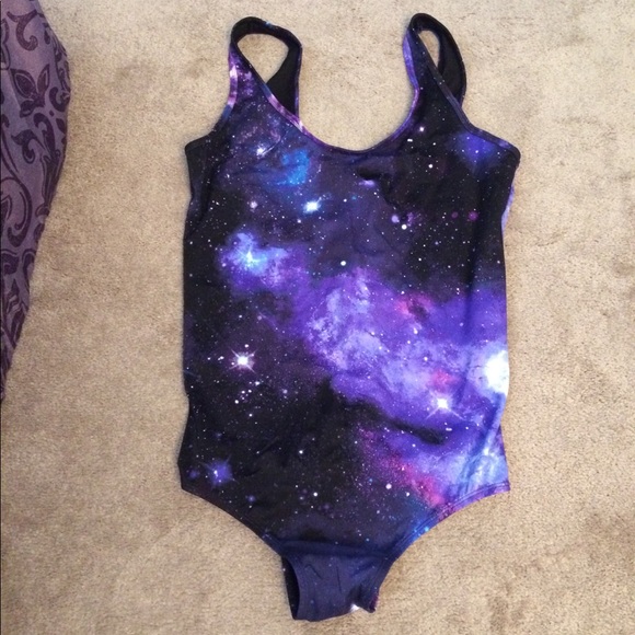Hot Topic Galaxy Space Plus Size Swimsuit - Picture 4 of 8